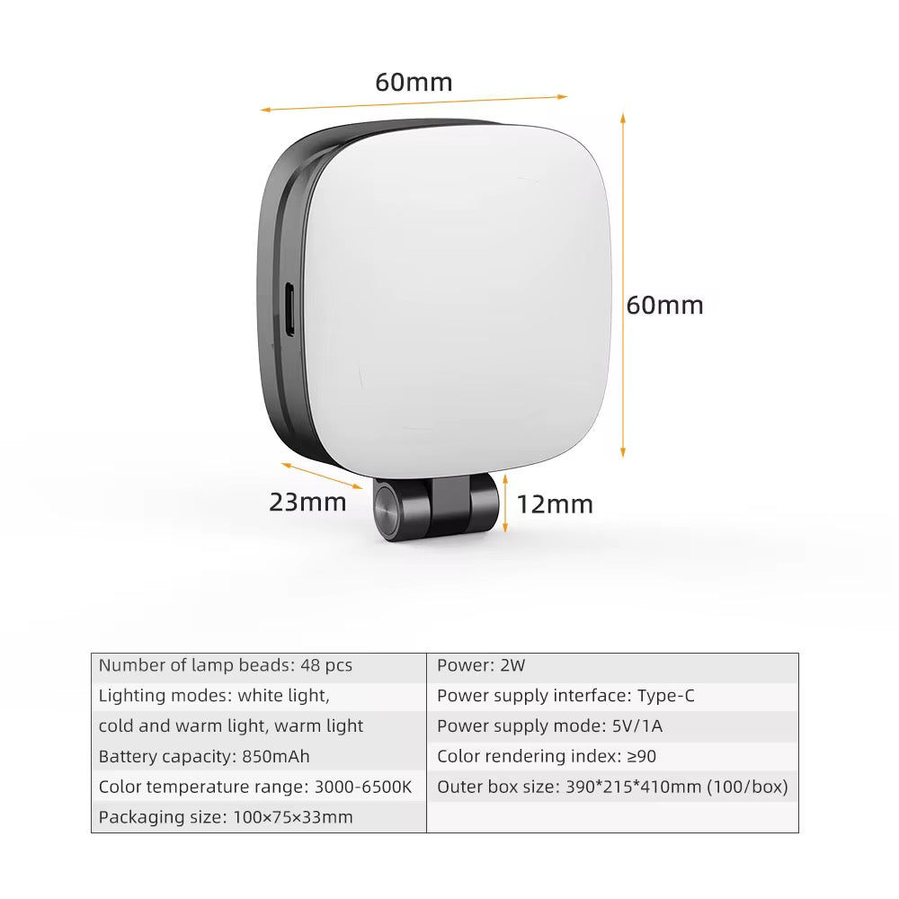 Selfie light magnetic